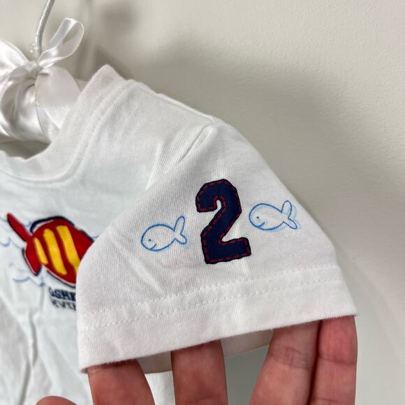 Vintage OshKosh B'gosh Fish Tee 3-6 Months - Picture 3 of 8